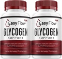 (2 Pack) EasyFlow Glycogen – Easy Flow Capsule Temiz, EasyFlow Pills, Genel Wellness için Gelişmiş Formula, Easy Flow Glycogen Yorumları, 120 Capsules