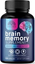 Beyin Memory Supplement Pills - Concentration için 3X Strength Nootropics, Clarity & Focus Support - Bacopa, Phosphatidylserine & DMAE, Beyin (28) - 120 Capsules