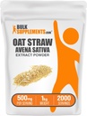 BulkSupplements.com Oat Straw Extract Toz - Avena Sativa, Oat Straw Supplements - Herbal Supplement, Gluten Free, 500 mg per Service, 1kg (2.2 lbs) (Pack of 1)