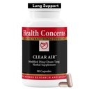 Sağlık Clear Air - Lung Health & Respiratory Support Supplement - Marshmallow, Apricot, Bitter Orange, Garlic, Skullcap & More - Oksijen Kapasitesini Arttırıyor ve Mucusu Azıyor - 90 Capsules