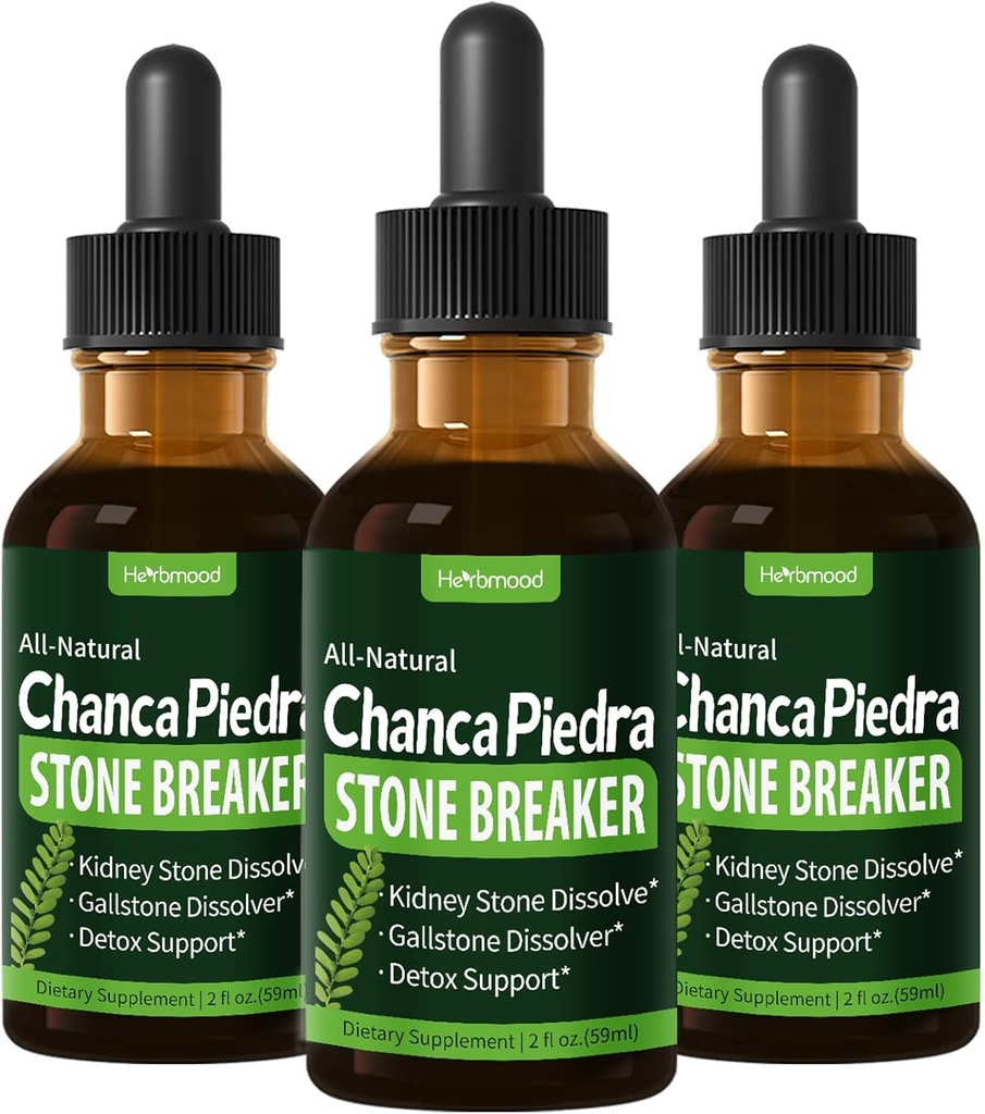 Stone Breaker Chanca Piedra Drops for Kidney Stones & Gallstone Dissolver, Εκχύλισμα Horsetail Kidney Cleanse Detox & Repair, Gota de Cola de Caballo y ChancaPiedra para Los Riñones. 6 oz