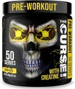 JNX SPORTS The Curse! Erkekler ve Kadınlar için Toz Pre Workout Toz, Caffeine, Beta-Alanine, Tinatine, L-Citrulline, 50 Hizmet, Limon Rush Flavor – Enerji, Güçlü ve Focus