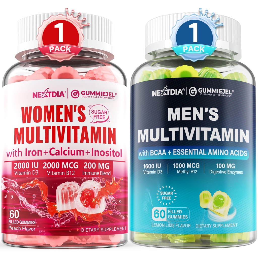 Erkekler Çokvitamin Gummies 60 Kont + Kadınlar Multivitamin Gummies 60 Kont
