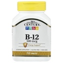 21. Yüzyıl Vitamin B-12, 500 mcg, 110 Tablet