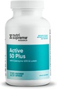 Nutri Supreme Active 50 Plus, CoQ10, Lutein, ALA ve Turmeric, Sağlıklı Ağlama ve Yaşam için Gelişmiş Formula, 120 Sebze Kapsülleri