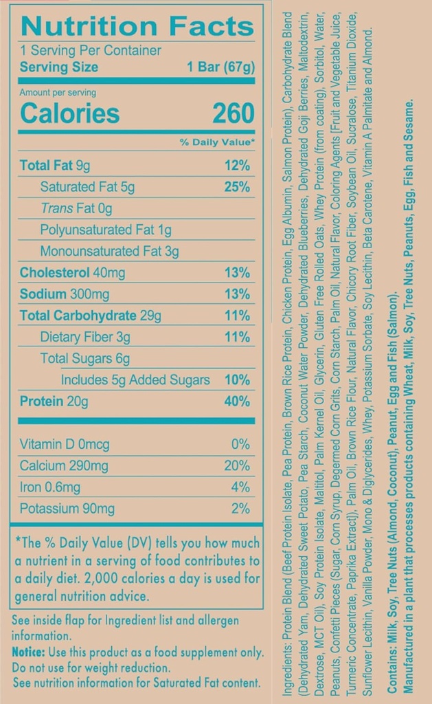 REDCON1 MRE Bar, Sprinkled Donut, 20g Whole Food protein Bar with MCT Oil - Easy to Digest, Delicious Meal Change Bar - Anytime Protein Snack, Post or Pre Workout Bars (4 Bars)