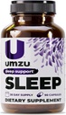 UMZU Magnezyum Sleep Support Supplements with GABA and L-Theanine, Complete Body Relaxation and Mood Support, Non-Melatonin Formula - 180 Capsules