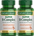 Nature's Bounty Super B Complex with Vitamin C & Folic Acid, Immune & Energy Support, 150 Tablet - 2 Paket