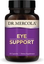 Δρ. Mercola Eye Support - Υποστηρίζει την υγεία ματιών & οράματος - με λουτεΐνη, ζεαξανθίνη, οργανική ασταξανθίνη & μαύρο φραγκοστάφυλο - μη ΓΤΟ, χωρίς γλουτένη & χωρίς σόγια - 30 κάψουλες (30 σερβίτσια)
