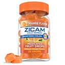 Zicam Cold Remedy Brit Medicated Fruit Drops, Ultimate Orange, 25 Kont (1.5 km)