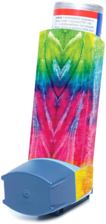 CanySkins Skin for Ventolin HFA Asthma Inhaler - Tie Dye 2 | Koruyucu, Dayanıklı ve Benzersiz Dyson Decal Cover | Uygulamayı Kolay, Kaldır ve Değiştirin