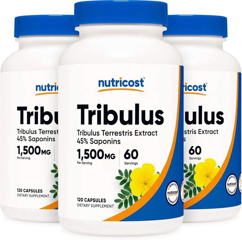 Nutricost Tribulus Terrestris Extract 750mg, 120 κάψουλες (3 φιάλες)
