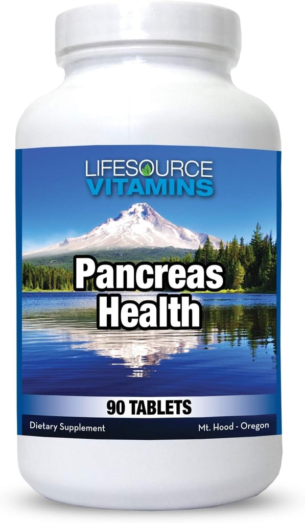 Life Source Vitamins Pancreas Health-18 Pancreas Health & Support için Tüm Doğal Enerjisel Malzemeler