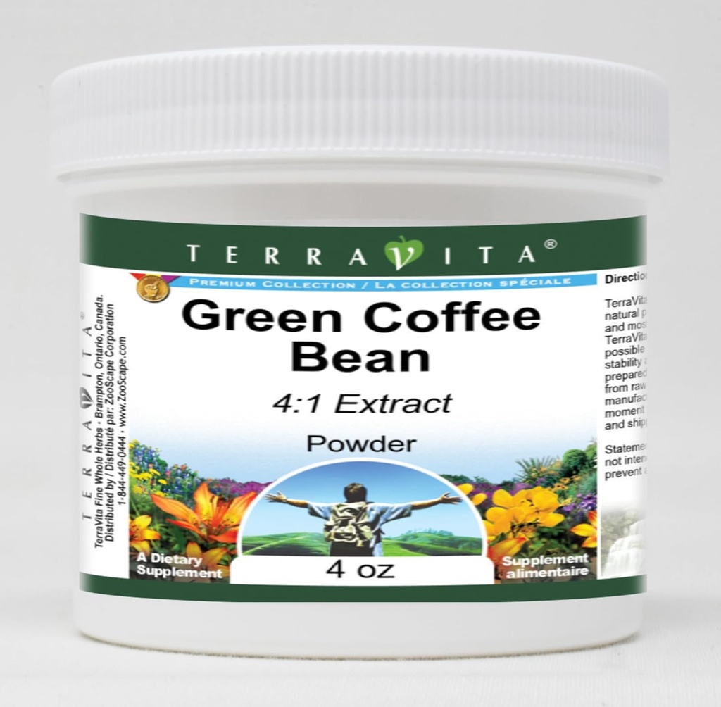 Πράσινο Coffee Bean 4:1 σκόνη εκχύλισμα (4 oz, ZIN: 521709)