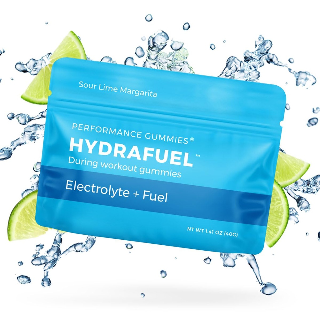 SGC Seattle Gummy Company – HydraFuel Electrolyte Hydration Gummies – 12-Pack Margarita – Gelişmiş Atle Performansı ve Hydration Support – Quick Carbohidratlar ve Elektrolytes