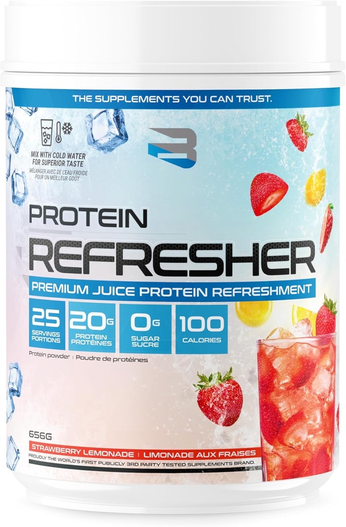 İnanın Protein Yenileyicisi (25 Hizmet) - Fitness, vücut yapımı, Gym veya daha büyük protein Intake (25 Scoops, Strawberry Lemonade) için Devrimci Su-Type Whey Protein Tozu