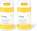 Health by Habit Energy Supplement 2 Pack (120 Κάψουλες) - Natual Caffeine Blend, Βιταμίνες B & C, Υποστηρίζει τα επίπεδα ενέργειας, Προάγει τη διανοητική εγρήγορση και εστίαση, Vegan, Μη ΓΤΟ, Χωρίς ζάχαρη (2 Pack)