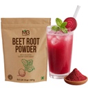 MB Herbals Beetroot Powder 8 oz (1/2 lb) | Non-GMO, Gluten-Free, Fine Beet Root Powder for Smoothies, Shakes & Baking | Vegan-Friendly