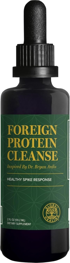 Global Healing Center - Καθαρισμός ξένων πρωτεϊνών (Spike Protein Detox) - Φόρμουλα υποστήριξης με Wormwood - Βοηθά το Detox για την υποστήριξη του ανοσοποιητικού - 2 Fl Oz