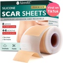 Silikon Scar Sheets, Silikon Scar Bantı (1.6)x 120" Roll-3M), Reusable ve Etkili Scar Removal Sheets, Silikon Scar Removal Sheets for Surgery Scars, Healing Keloid, C-Section, Tummy Tuck