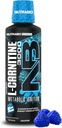 NutraBio – L-Carnitine Sıvı Shots – 3000 mg, (Mavi Razz) – 10 mg B-5 Vitamini - Zero Carbs & Sugars – Enerji Üretimi – Kas Recovery