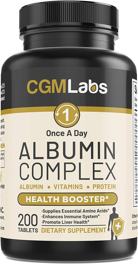 Once A Day Albumin Complex - Αυγό λευκό λευκωματίνη, πρωτεΐνη Whey, βασιλικό ζελέ, αιθέρια αμινοξέα - 200 τραπέζια
