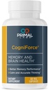 Primal Health CogniForce - Memory & Brain Health - Acetyl L-Carnitine Formula - Daha İyi Bilişsel Performans - Clarity + Focus + Better Recall + Calm Thinking - Diyetary Supplement - 60 Capsules