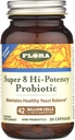 Flora Super 8 Hi Potency Probiyotiks 30 Count - Sağlıklı Yeast Balance & Digestive Health - Erkekler ve Kadınlar için - 42 Milyar CFU, Raw, Gluten Free - 1 Ay Supply