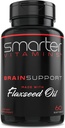 Smarter Brain Support Nootropic Supplement, Made with Alfa-GPC, L-Tyrosine & Acetyl L-Carnitine ALCAR, Flaxseed Oil, ALA DHA, 60 Softgel Enerji Pills