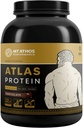 Atlas Chocolate Protein Toz | Goat Milk Vakain proteini ile Whey | Servis başına 22 g Protein | Çikolata | 28 Servis