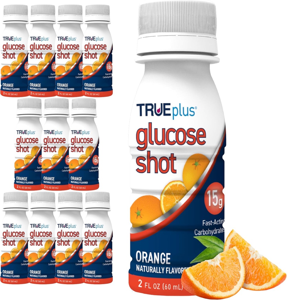 TRUEplus Glucose Shots 12 μπουκάλια - Πορτοκαλί