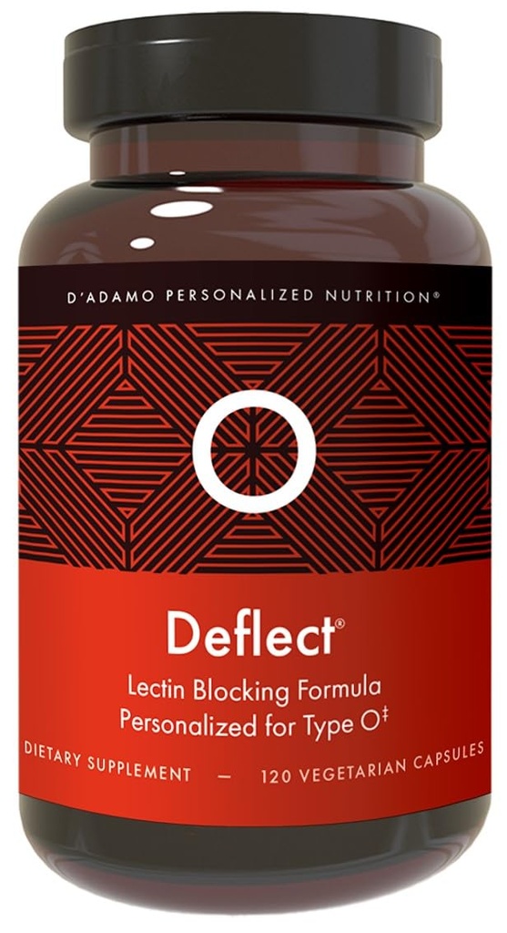 D'Adamo Kişiselleştirilmiş Beslenme Lectin Blocker (Kan Türü O) - 120 Vejetaryen Capsules. Metabolism ATM. Immune Support. ABD'de yapıldı.