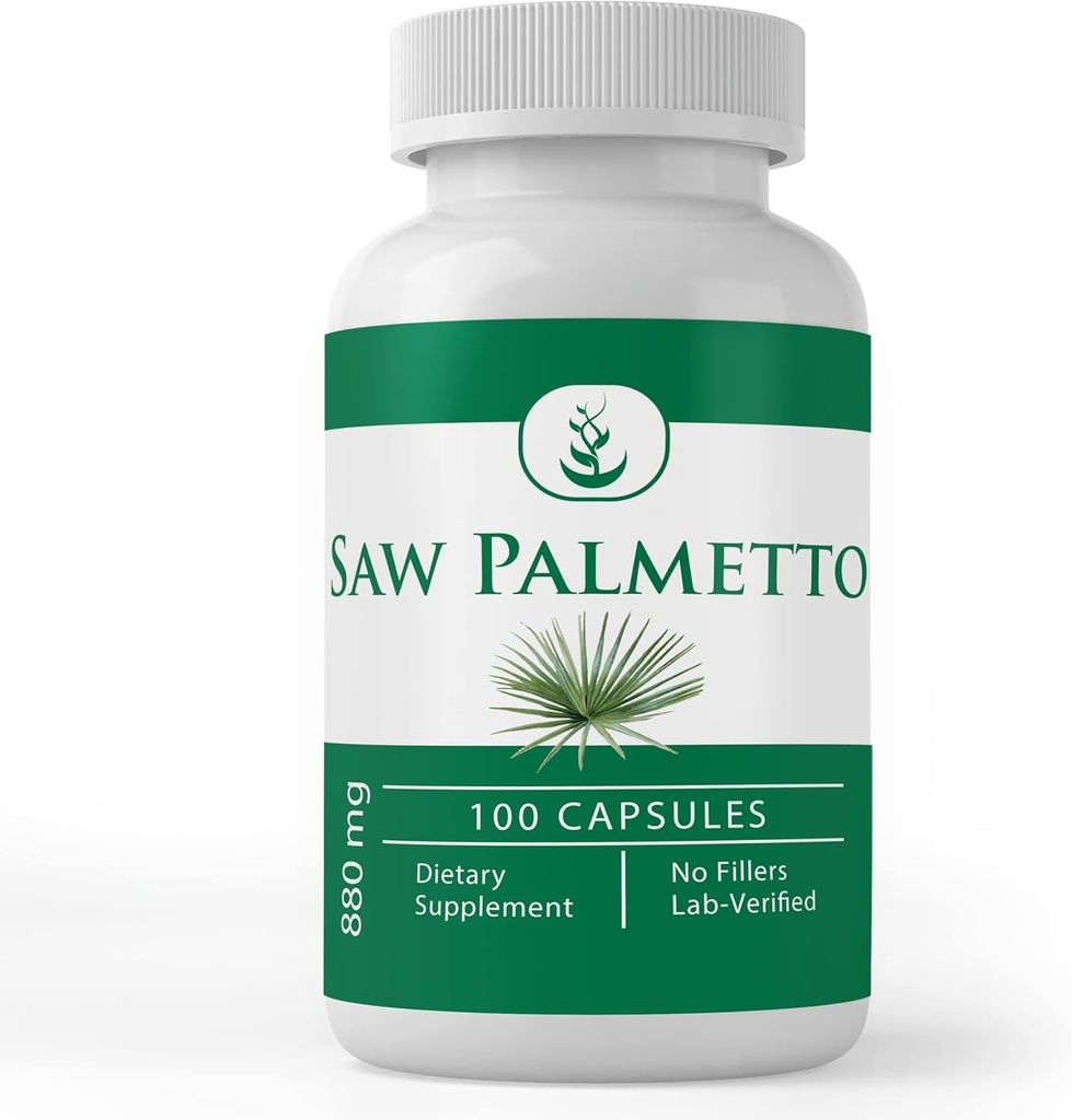 PURE ORIGINAL INGREDIENTS Saw Palmetto, (100 Capsules) Her zaman Pure, No Wordss Or Fillers, Lab