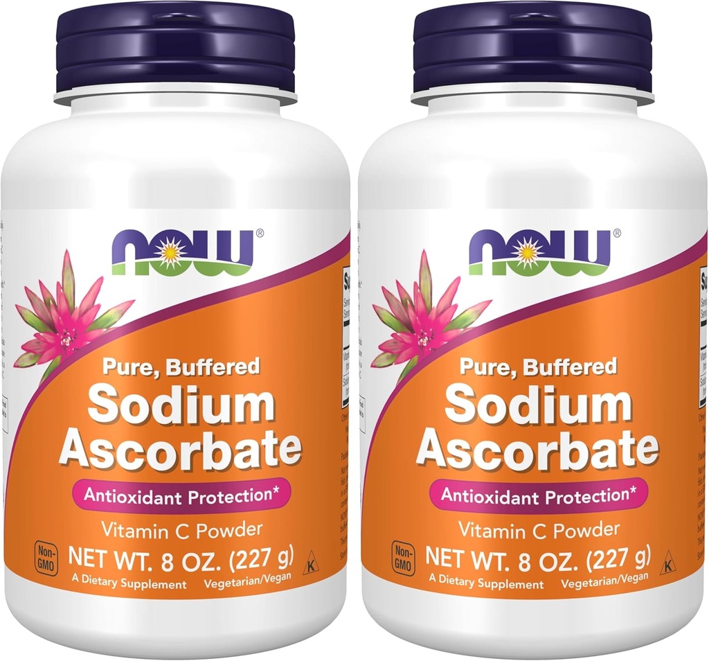 Şimdi Tamamlar, sodyum Ascorbate Toz, Buffered, Antioksi Koruma*, 8-Ounce (Pack of 2)