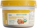 BareOrganics Mushroom Memory Blend Powder – Βιολογικό συμπλήρωμα μανιταριών με Mane, Reishi, Maitake & Turkey Tail, Vegan Adaptogenic Powder - 4 oz