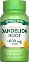 Nature's Truth Dandelion Root Capsules | 1800 mg | 100 Count | Non-GMO & Gluten Free Supplement Supplement