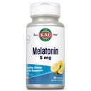 KAL Melatonin 5 mg Sleep Aid Lozenges, Melatonin Supplement Supports Sleep Quality, Calming Relaxation ve Sağlıklı Bir Uyku Döngüsü, Eklenmiş Vitamin B6, Vegetarian, Natural Lemon Flavor, 60 Lozenges