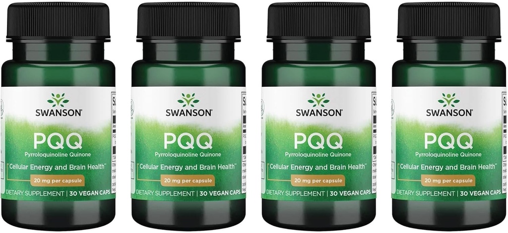 Swanson Pqq Pyrroloquinoline Quinone 20 mg 30 Veg Caps (4 Συσκευασία)