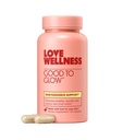 Love Wellness Good to Glow | Collagen Supplement with Biotin, Vitamin C, E, Ashwagandha & çinko | Parlak, Glowing & Clear Skin | Optisyenlik ve Sağlıklı Cilt | 60 Kont