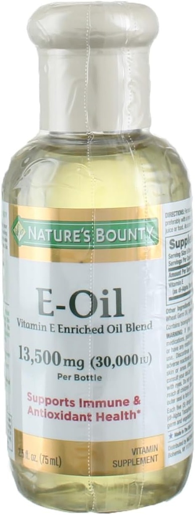 Βιταμίνη E-Oil 30.000 IU (Τοπική ή στοματική), 2, 5 ουγγιά (3)