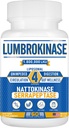 Liposomal Lumbrokinase Nattokinase Serrapeptase Kompleksi, Perculation Heart Health ve Digestion için Lumbrokinase Supplement,60 Capsules