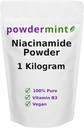 Niacinamid Toz (Vitamin B3) 100% Pure Niacin Toz 500 mg Flush-Free Supplement (1 Kilogram)