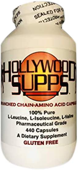 Hollywood Supps BCAA Capsules% 100 Pure 3200 mg ABD'de Yapılan