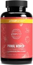 Primal Harvest Women+, Woman's Multivitamin Vitamin A, Vitamin C, Vitamin D ve E, B12, B6, Biotin, çinko Supplements,1 Pack 60 Capsules