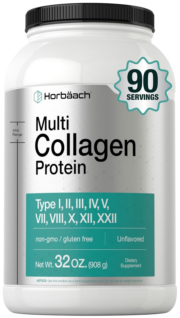 Horbaach Multi Collagen Protein Powder 32 oz 