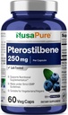 NusaPure Pterostilbene 250 mg per Veggie Caps, 60 Count (Non-GMO, Vegan)