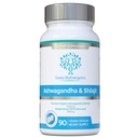 Ashwagandha & Shilajit - Ashwagandha KSM-66 1000 mg & Purified Shilajit 200 mg (% 50 Fulvic Acid) - Yapay dolumlar, Binders veya Akış Agents - Vegans için Uygun