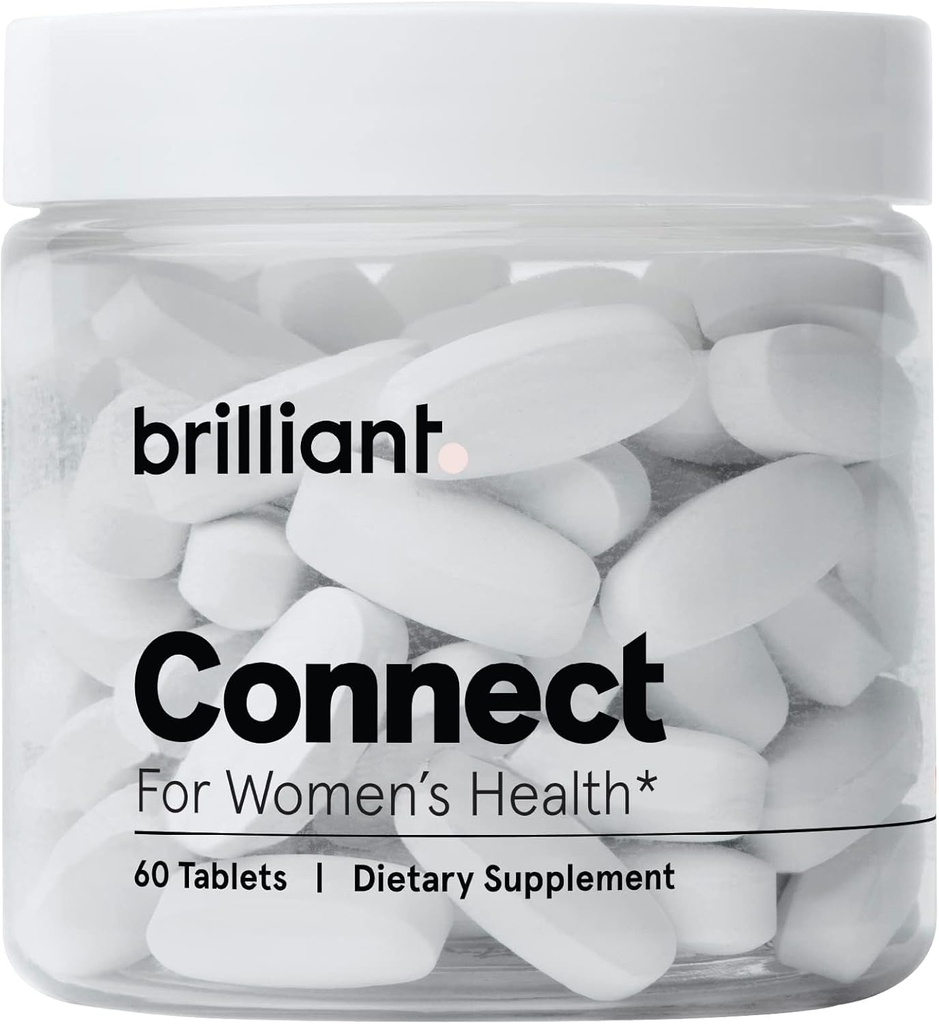 Brilliant Connect Period Health Supplement – Cramps, Fatigue, Irregular Dönemleri, Hormonal Acne, Hot Flashes ve More* – Doğal Hormon Denge Desteği * (60 Tablet)