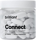 Brilliant Connect Period Health Supplement – Cramps, Fatigue, Irregular Dönemleri, Hormonal Acne, Hot Flashes ve More* – Doğal Hormon Denge Desteği * (60 Tablet)