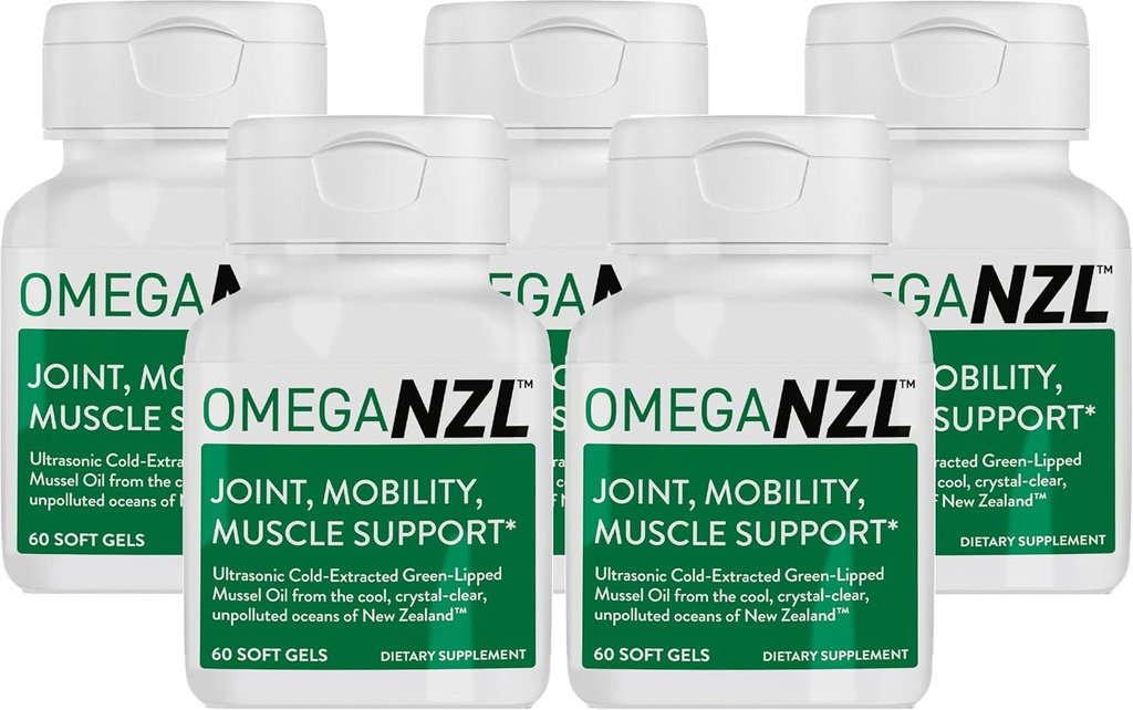 Orijinal Omega-3 Ortak Destek Tamam, En İyi Doğal Kas Yardımı, Yeşil Dolu Mussel Petrol, 300 Softgels, Balıksız Aftertaste